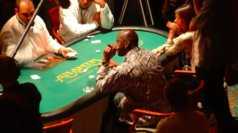 michael jordan playing gambling