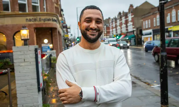 Saheil Ghaffari, pictured outside the Joiners Pub Image source: The Guardian