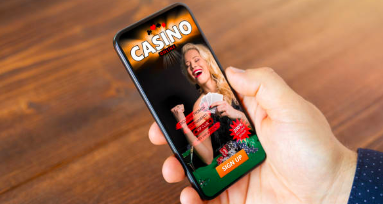 mobile casino game app screen