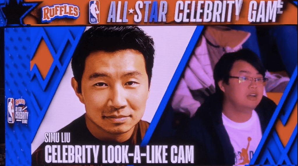 Simi Liu NBA Celebrity Look-a-Like segment